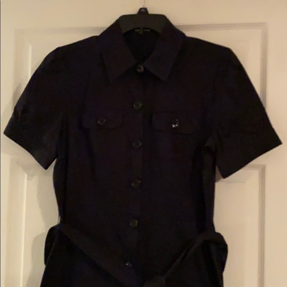The limited button down dress navy size 10 - Picture 2 of 4